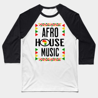 AFRO HOUSE  - Continent Culture (black print) Baseball T-Shirt